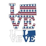 (image for) Patriotic State Love Map - Colorado